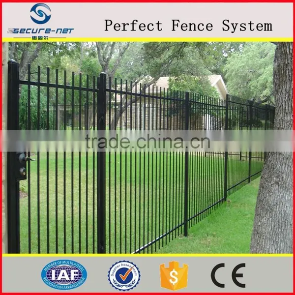Powder Coated Galvanized Spear Top Cheap Steel Tube Fence Panels photo-4