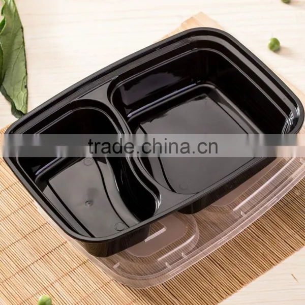 2 Compartment Plastic Food Container,Bento Lunch Box With Dividers,microwave Safe Food Container photo-5
