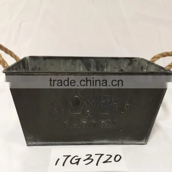 Cheap Wholesale Garden Gnomes Hot Sale Square Large Black Flower Pots for Office photo-5