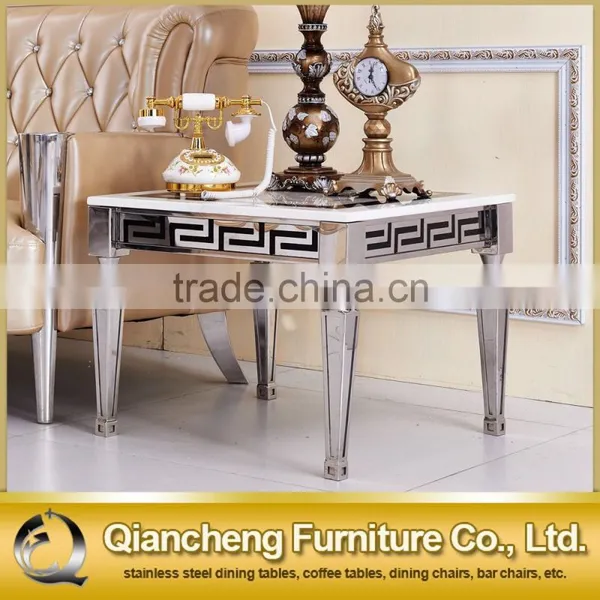 Chinese Marble Side Table Metal Base Sideboard photo-3