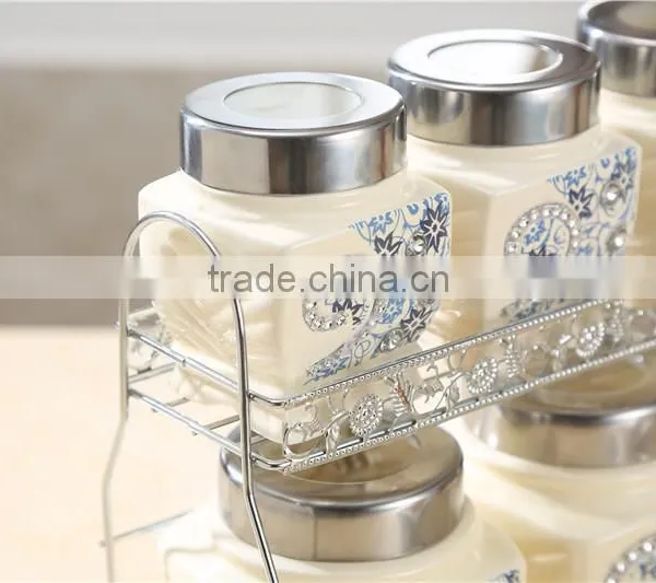 Ceramic Canister Tea Coffee Sugar Set photo-3