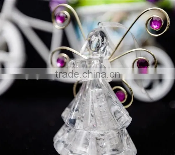 Dongguan Acrylic LED Christmas Angel With Iron Wings Decor photo-3
