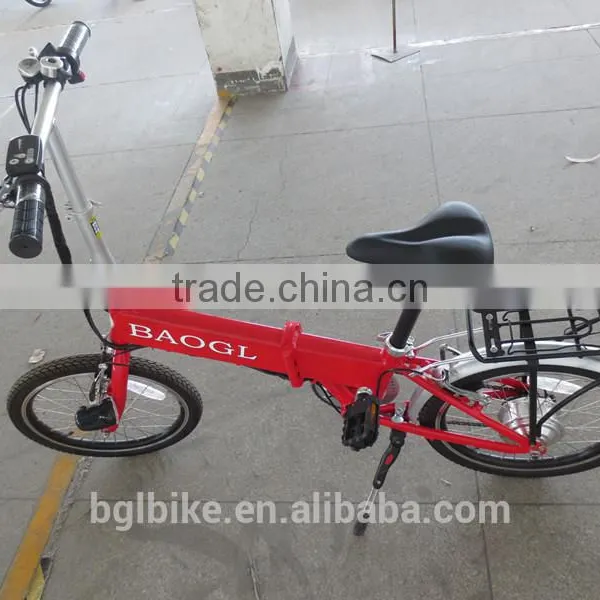 20 Inch Mini Folding Electric Bike Consealed Lithium Battery Ebike With Disc Brake White Color photo-6