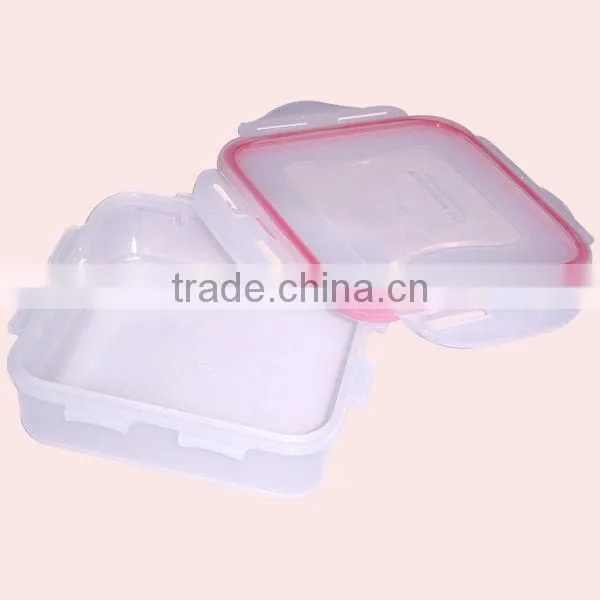 Convenient Square Type Plastic Food Storage Container Crisper With Leakproof Cover photo-2