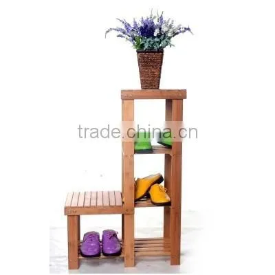 High Quality Bamboo Shelf, Cheap Bamboo Shoes Rack Stand, Wooden Rack Shelf photo-2
