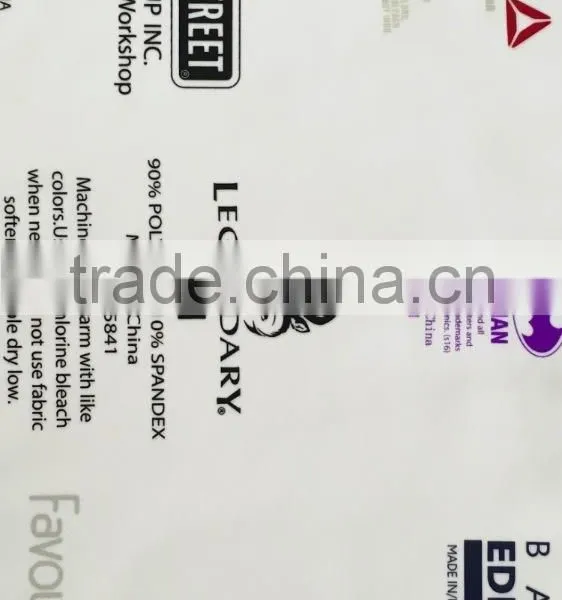Custom Tag Less Inside Neck Heat Seal Label for Clothing photo-5