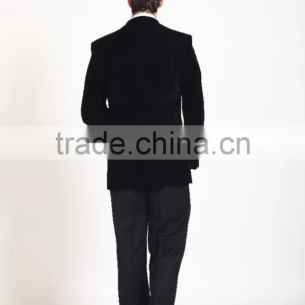 2015 New Fashion Bespoke Black Men' Suits -satin Lapel photo-5
