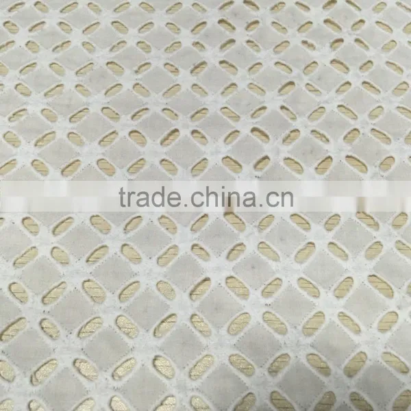 Cotton Cutout Embroidery Design Lace Fabric photo-3