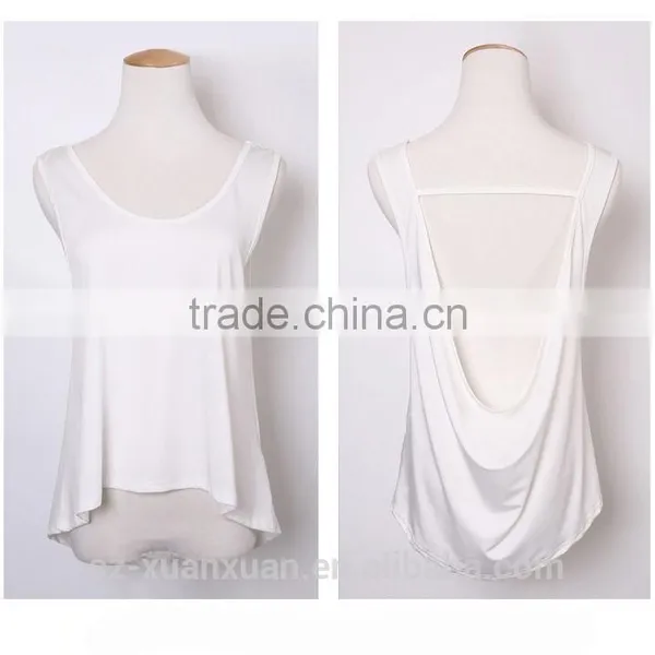 2017 Wholesale Women Gym Tank Sports Fitness Shirt Yoga Top photo-2