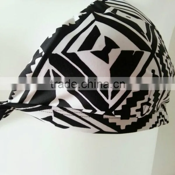 Fahion Hi-quality Sex Black&white Print Swim Bra&bottom photo-3