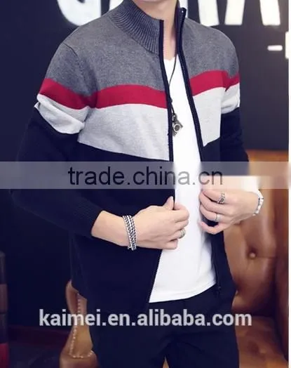 Wholesale Life Men Winter Jacket Stand up Collar Sweatshirt Without Hood CVC(80/20) photo-2
