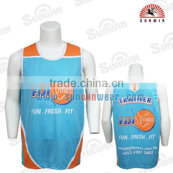 Factory Price 100% Polyester Reversible Sublimated Singlets photo-2