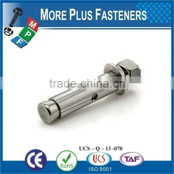 Made In Taiwan Heavy Load Bronze Finished Green Plated Stainless Steel Sleeve Anchor Wedge Bolt photo-4