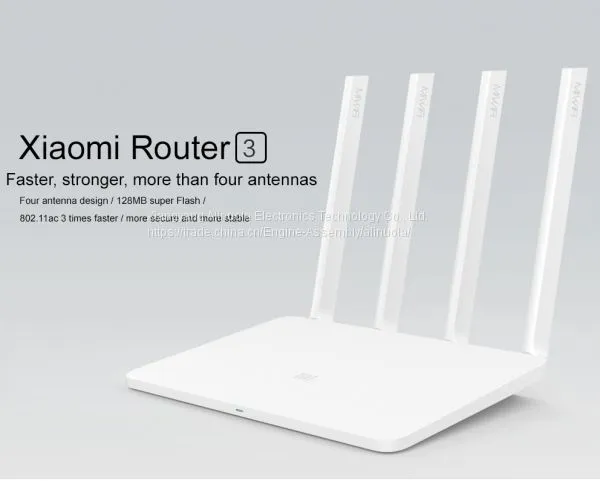 Xiaomi WiFi Router 3 Smart Router 4 Antennas 1167Mbps 802.11ac B/g/n WIFI Dual Band 2.4G/5G Supports APP Control photo-2