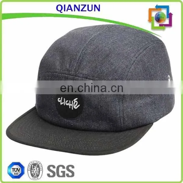 Floral Brim 5 Panel Hat Wholesale Front Patch Logo 5 Panel Hat/Cap photo-5
