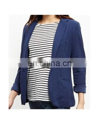 Ladies Formal Soft Feeling Lapel Blazer With One Button photo-3