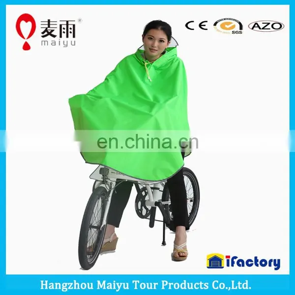 Maiyu Waterproof Windproof Cheap Bike Rain Poncho photo-5