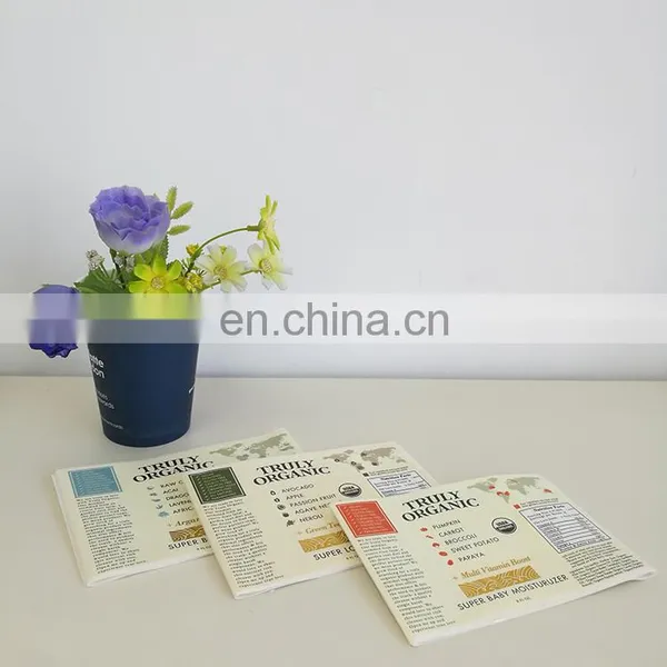 Customized Colorful Printing Adhesive PVC Sticker Organic Vegetables Packaging Label photo-6