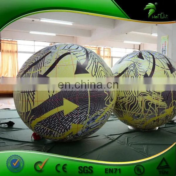 Giant Yellow Air Balloon Helium Balloon Party Decorative Led Lighting Balloon Custom LOGO Shape Helium Ball photo-2