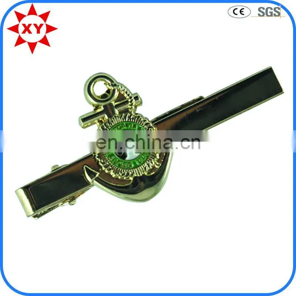 Cheap Custom Brass Tie Clip With Engraved Logo photo-2