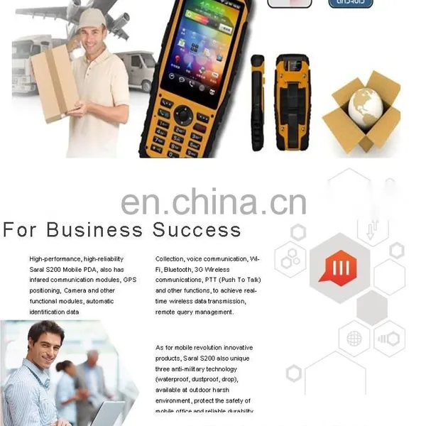 Android Barcode Scanner & Data Collector Saral S200 Mobile Handheld PDA