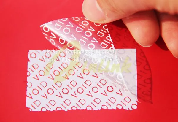 Partial Transfer Tamper Evident Waranty VOID Label Material,security Envolope,Anti-Counterfeit Tape