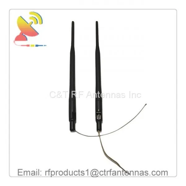 5dBi Gain Wifi Dipole Antenna Omnidirectional Rubber Duck Antenna 2.4GHz Wifi Antenna With a Pigtail Cable Extender photo-2