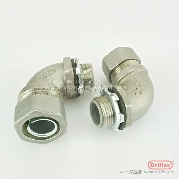 Driflex Liquid Tight Strain Relief 45 Degree Cable Connector