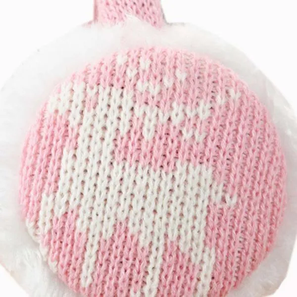 Women Girl Winter Warm Knit Faux Fur Ear Warmer Earmuff Adjustable Washable photo-4