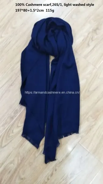 Light Washed Woven Cashmere Scarves (S21CP0578) photo-2