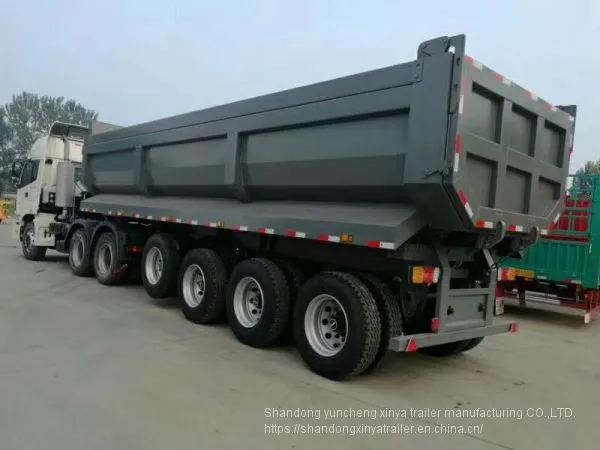 Aggregate 45cbm 80 Tons 4 Axles U-Shape Dump Truck Trailers /Tipper Semi Trailer