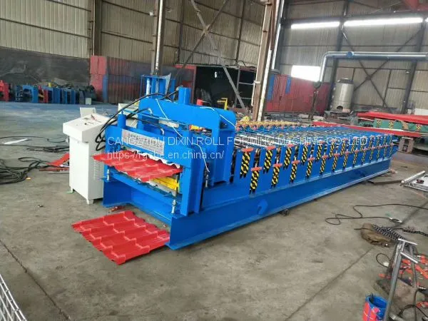 Africa Hot Design Metal Roofing Double Layer Glazed Tile Forming Machine photo-4