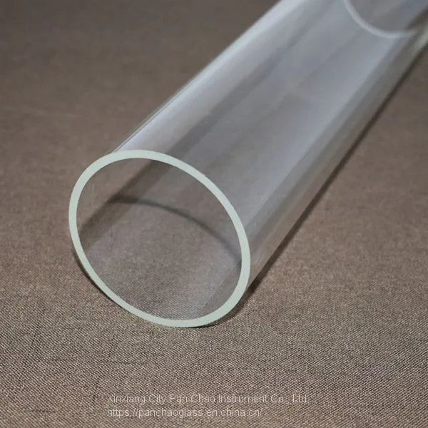 High-temperature Transparent Large Diameter Quartz Glass Tube photo-3