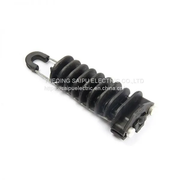 ADSS Cable Plastic Wedge Type Anchor Strain Clamp Dead End Clamps With ss Wire and Plastic Body PA1500