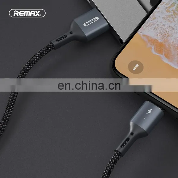 Remax RC-156 Embedded Strong Magnetic 3A 3 in 1 Magnetic Charging Data Cable Nylon Braided Usb Cable photo-3