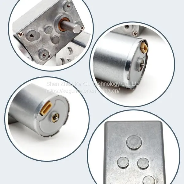46mm Micro Worm Gearbox 12v 24v Right Angle Gear Motor dc for Coffee Machine 3246F370 2kgcm on Load 37 Rpm Gear Motor With Encoder 11ppr From Kegumotor photo-4