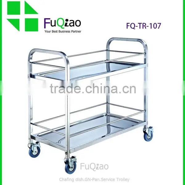 Hotel And Restaurant Stainless Steel Drinks Trolley , Kitchen Trolley , Hotel Room Service Trolleys photo-2