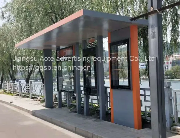 Public Fault Reporting Bus Shelter Platform Intelligent Bus Shelter Billboard Manufacturer photo-2