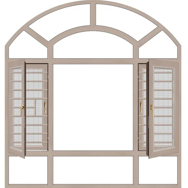 Tempered Glass Aluminium Casement Window photo-4