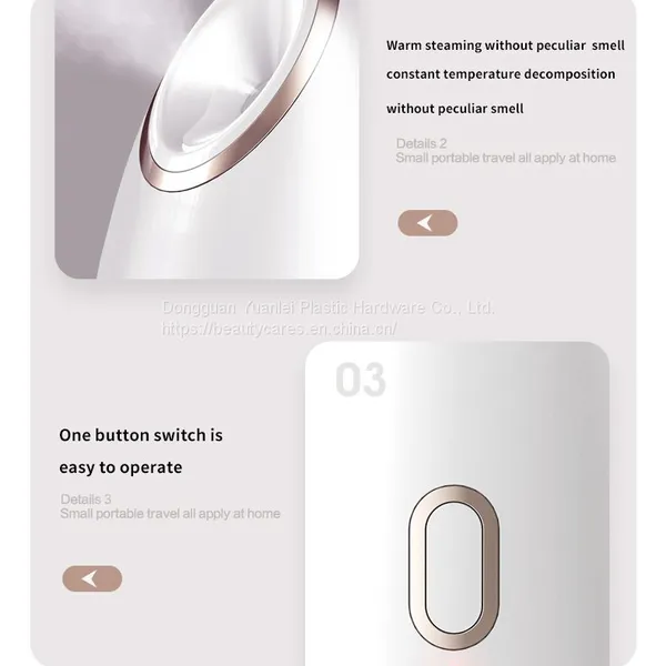 Portable Handle Face Steamer Nano Electric Home Use Facial Steamer Multifunctional Hot Mist Spray Skin Facial Steamer photo-3