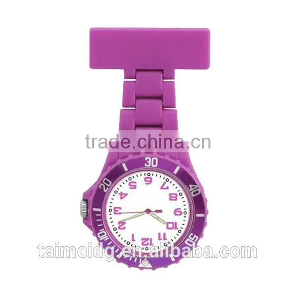 Round Face Rubber Fob Nurse Watch With Multiple Colors, Pin Nurse Watch, Plastic Nurse Watch Quality Choice photo-4