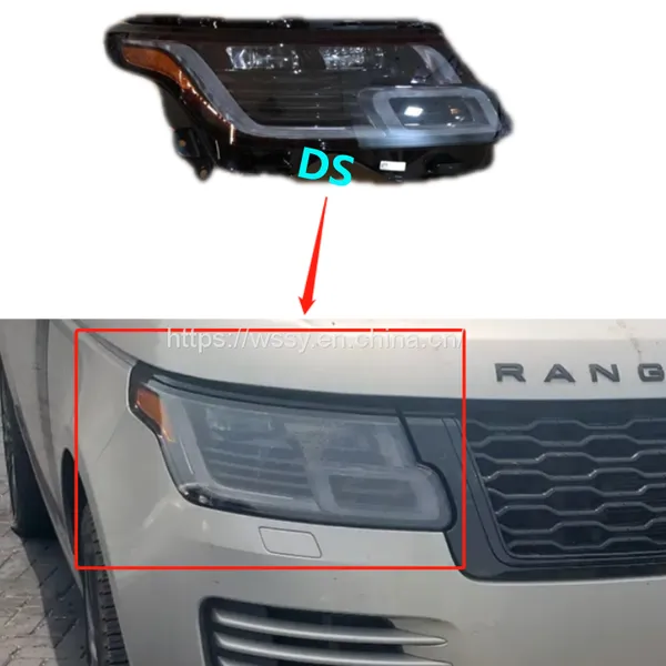 LED Premium Headlamp Assembly USA Yellow End 2 Lens for Range Rover Vogue 2018-2020 High Quality