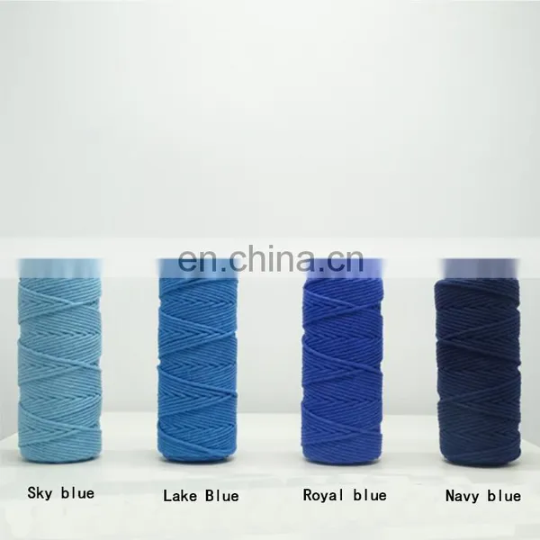 Colored Cotton Cord Bundling Rope DIY Tapestry Twist Rope 3 Mm 4 Mm 5mm Wholesale Cotton Rope photo-5