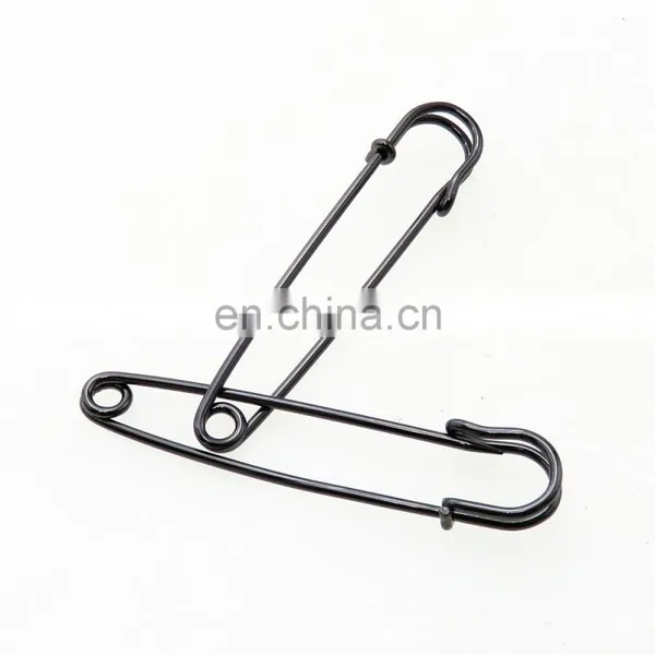 High Quality Black Large Safety Pin Quality Safety Pins Black Safety Pin For Dress Decoration photo-5