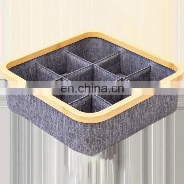 Wooden Storage Box Sock Underwear Drawer Bra and Panties Organizer Closet Basket Box Home Closet Storage & Organization photo-5