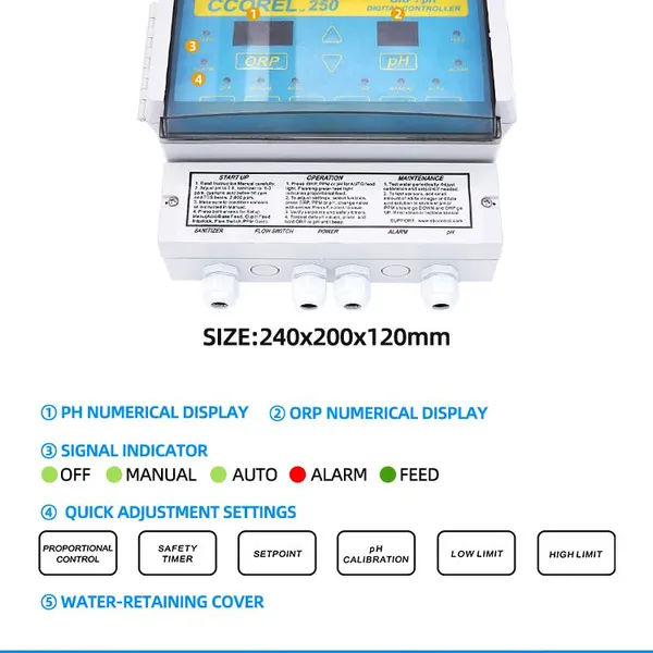 Good Quality Swimming Pool Products & Accessories Water Quality Controller Automatic Monitoring System photo-2