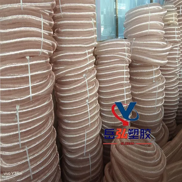 Ventilation and Dust Removal PU Steel Wire Transparent HoseAnti-static Precipitator PU PipeWoodworking Machinery Special Pipe Color Can be Customized photo-3