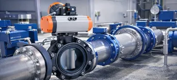 PVC-U ANSI Lug Butterfly Valve Pneumatic Actuated Valve Fail Open for Industrial Pipeline photo-4