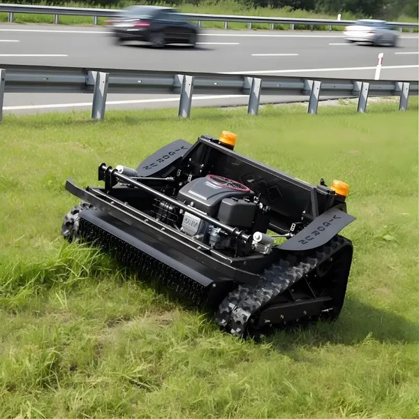 China New Design Self-propelled Crawler Lawn Mower VTLM800 452cc Gasoline Automatic Remote Control Lawn Mower