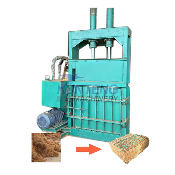 Coconut Fiber Coir Plam Packaging Baling Machine Coconut Husk Fiber Compress Baler Machine EPC